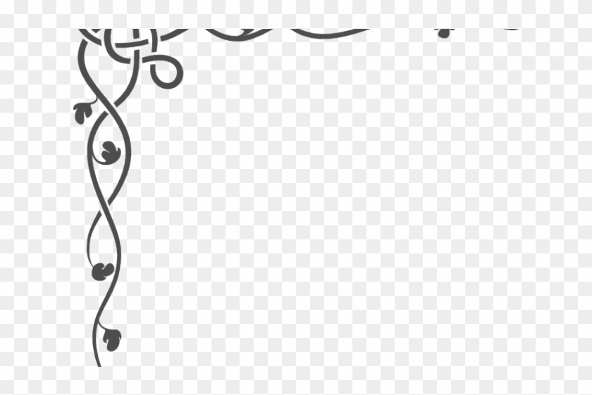 Ivy Clipart Corner Ivy Border Simple Border Side Design Hd Png