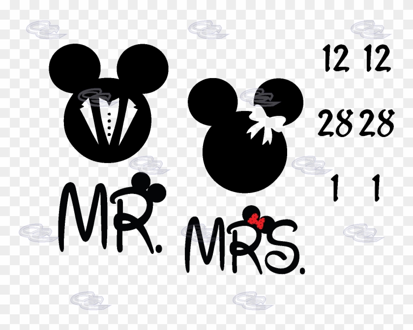 Funny Bride And Groom Silhouette Png Download Mr Y Mrs Vector