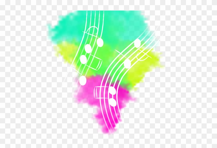Color Explosion With Notes Note De Musique Couleur Transparente Hd Png Download 640x640 Pngfind
