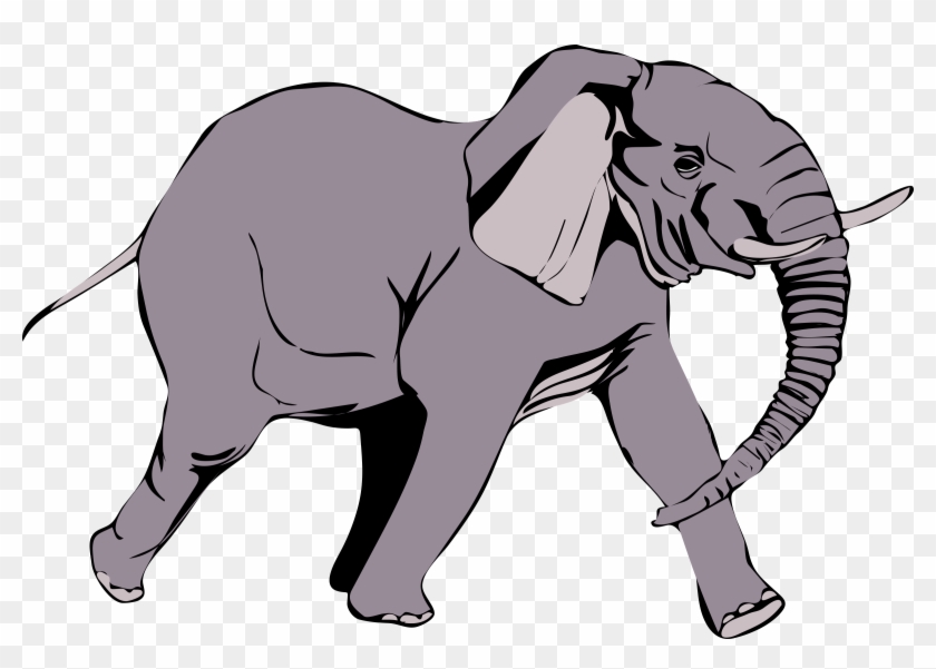 Asian Elephant Clipart Alabama Elephant - Wild Elephant Cartoon, HD Png  Download - 2400x1604(#1529164) - PngFind
