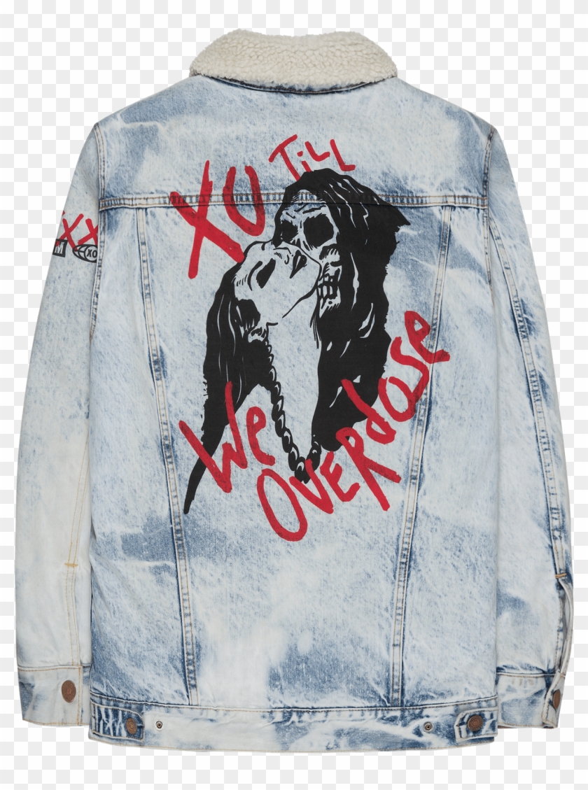 efletchdesigns The Weeknd After Hours Custom Painted Denim Jacket