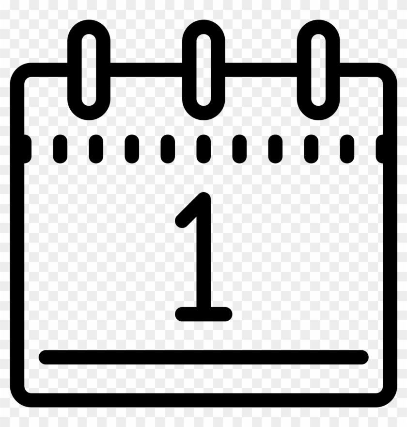 Calendar 1 Icon Today Icon, HD Png Download 1600x1600(1541767