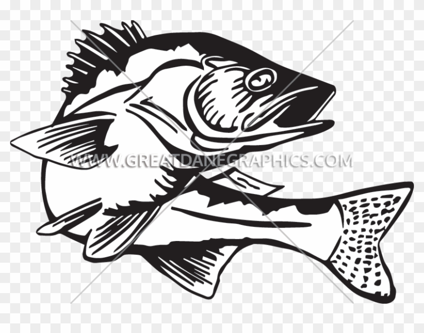 Download Banner Royalty Free Bass Fishing Clipart - Black And White ...