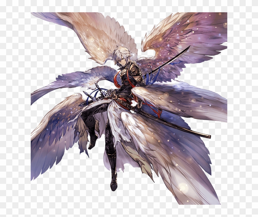 Free: Anime Render Download - Male Dark Angel, HD Png Download