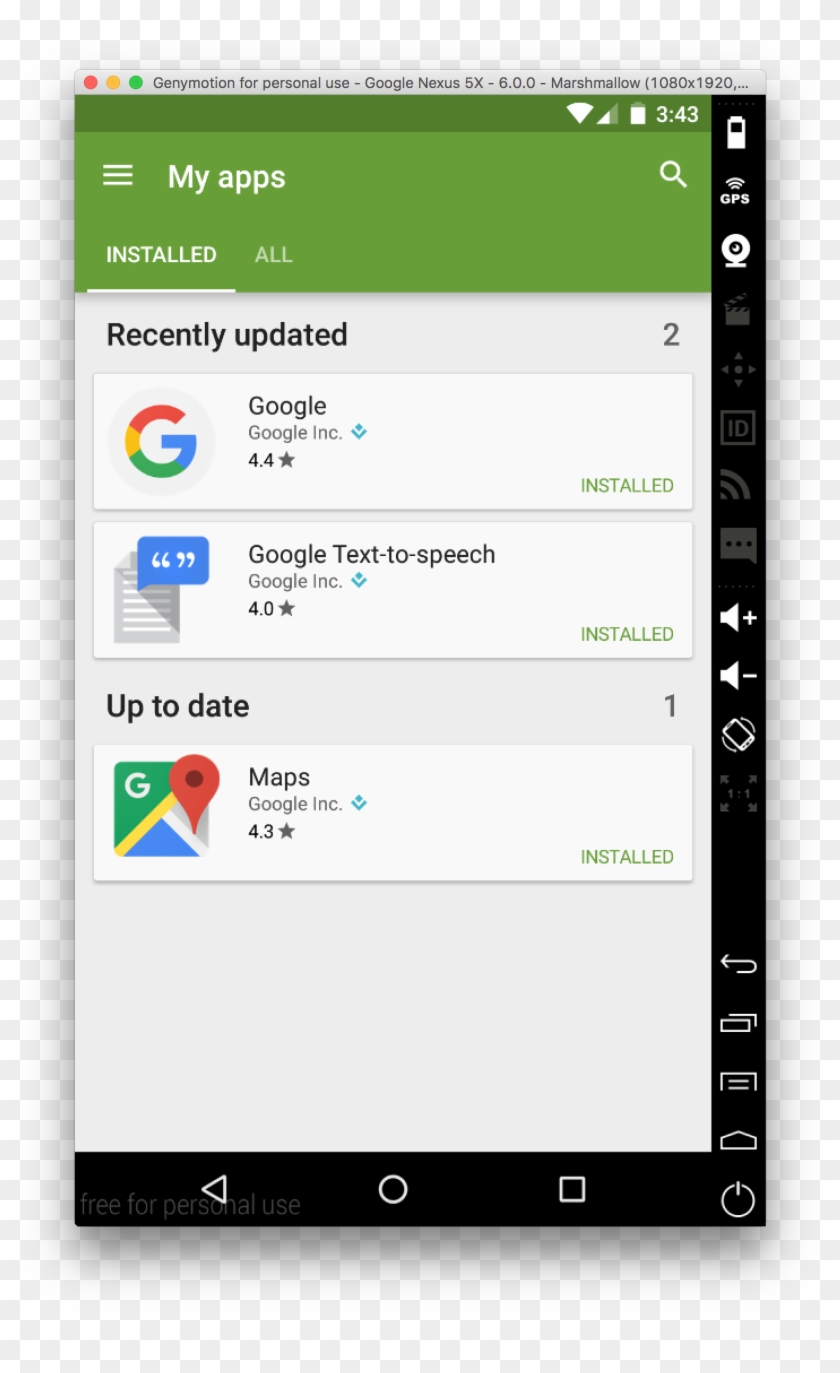 Google Play Store Running In An Emulator Android
