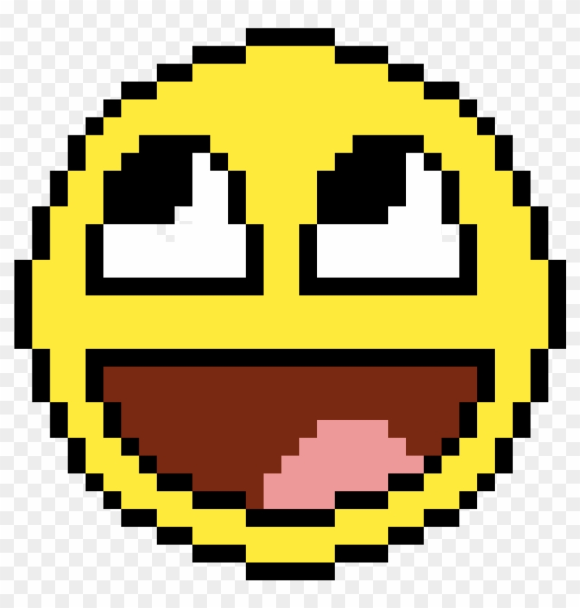 Awesome Face - Pixel Art Emoji, HD Png Download - 1190x1190(#1554351) -  PngFind