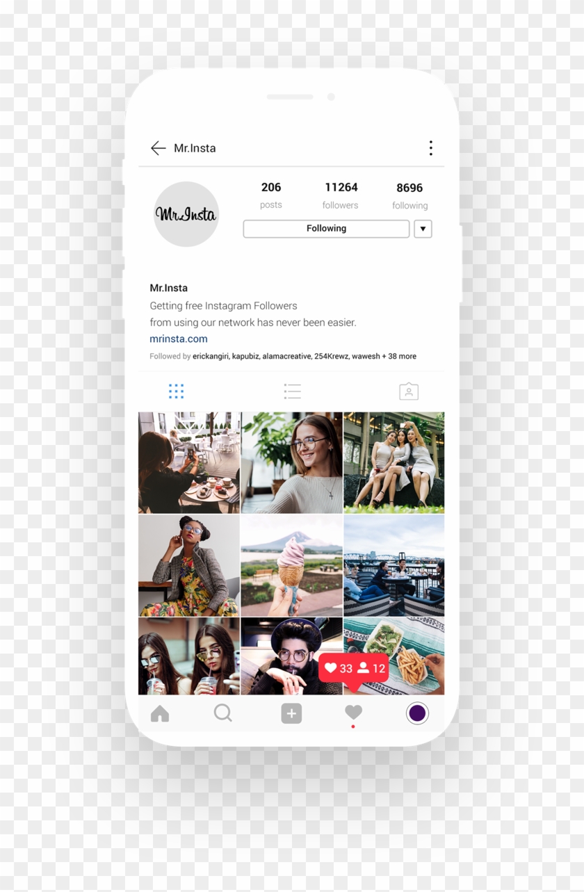 Get Free Instagram Followers & Likes At Mr - Instagram Likes, HD Png  Download - 714x1203(#1563333) - PngFind