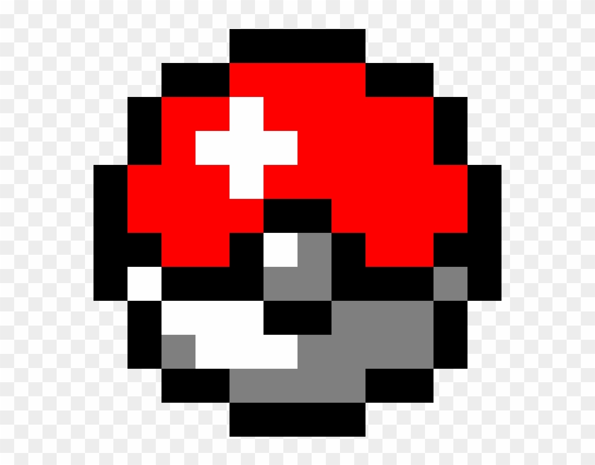 Pokeball - Pokemon Go Pixel Art, HD Png Download - 1200x1200(#1565701 ...