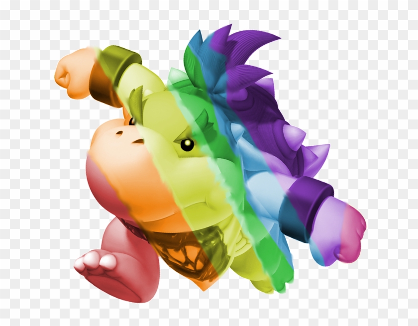 Rainbow Bowser Jr - Dark Ice Bowser Jr, HD Png Download.