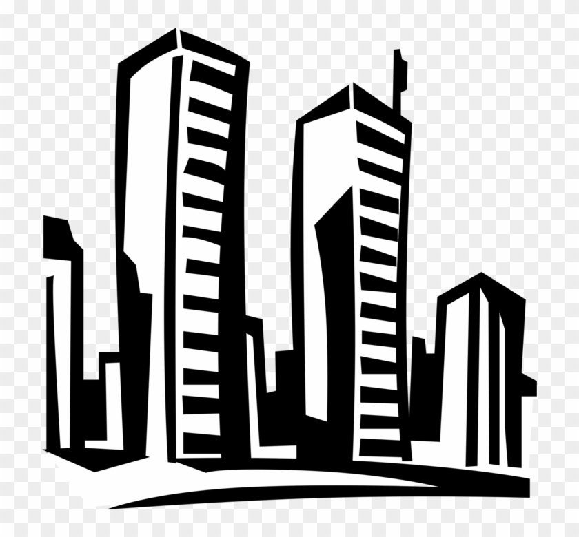 Vector Illustration Of World Trade Center Landmark Twin