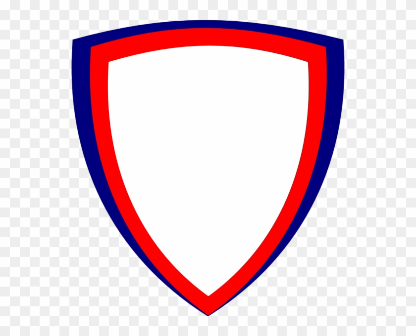 Shield, Wht W Red Border Svg Clip Arts 552 X 600 Px, HD Png Download ...