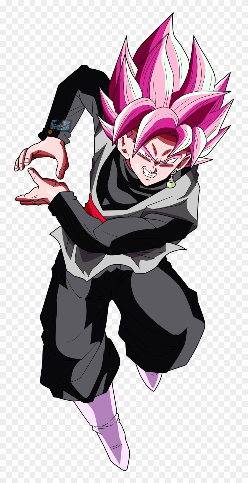 Black Rose Png De Black Goku Ssj White Transparent Png
