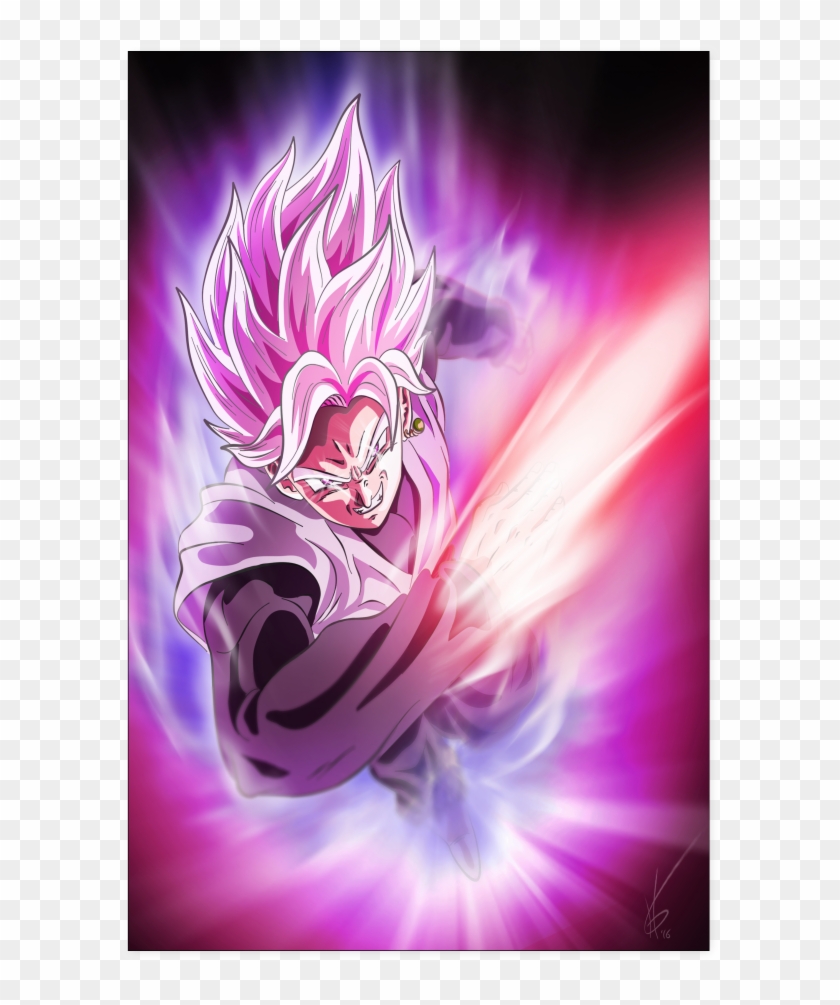 Goku Black Rose Poster - Black Goku Rose Wallpaper Iphone, HD Png Download  - 1024x1024(#1568687) - PngFind