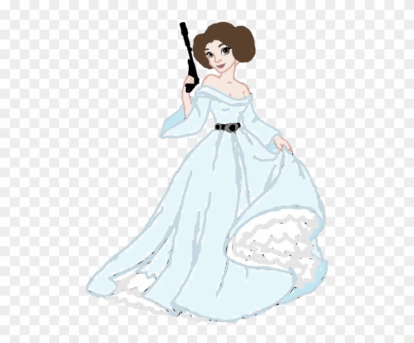 Star Wars Princess Leia Clipart Princess Leia Disney Cartoon Hd Png Download 574x750 1575243 Pngfind