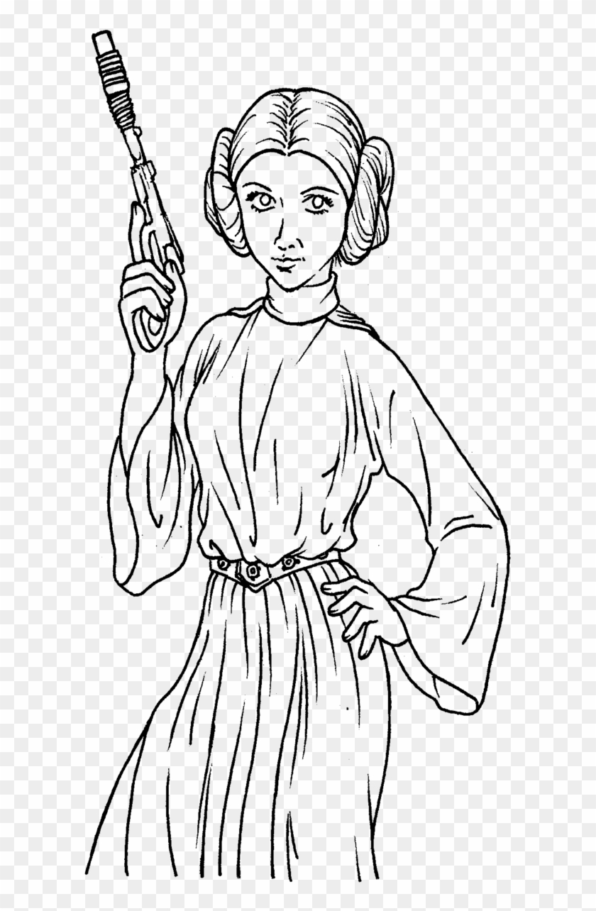 Download Princess Leia Coloring Sheets Princess Leia Coloring Pages Hd Png Download 655x1219 1575625 Pngfind