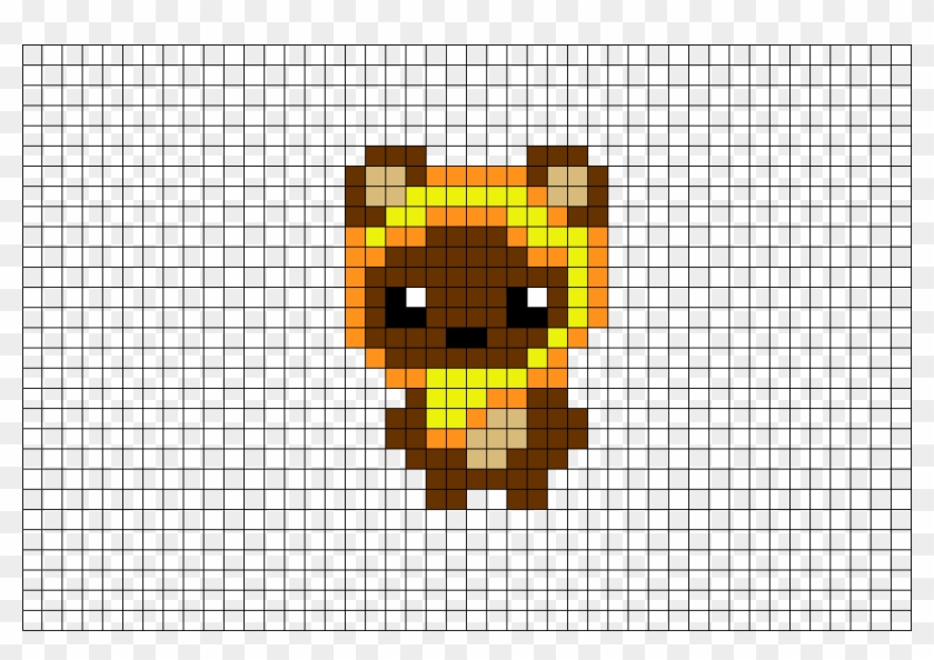 Minecraft Pixel Art Winnie The Pooh Transparent Png 880x581 Free
