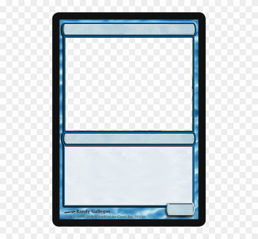 Mtg Blank Blue By - Granchio Ferro Di Cavallo, HD Png Download -  500x698(#1582585) - PngFind