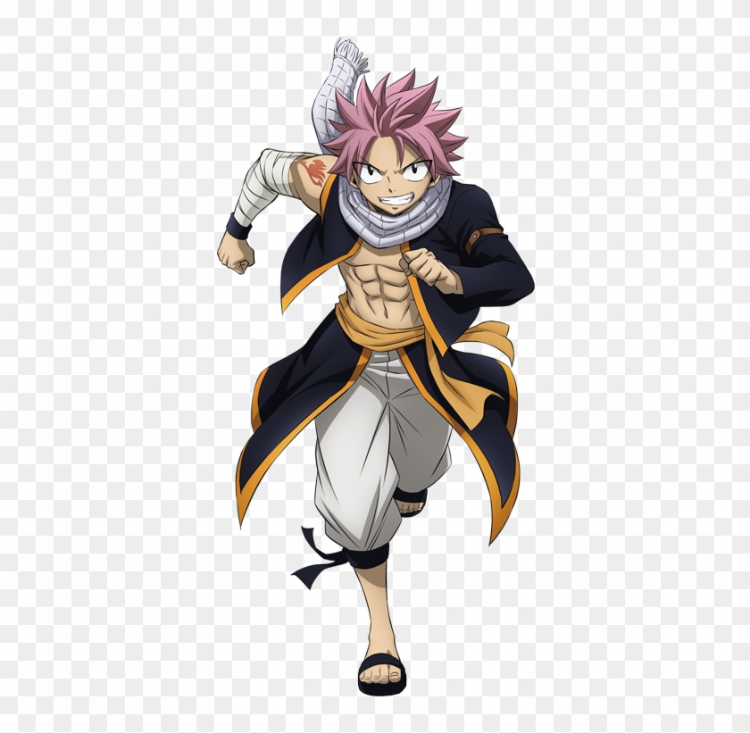 Fairy Tail Natsu Dragneel with Fire Sticker - Free PNG Download