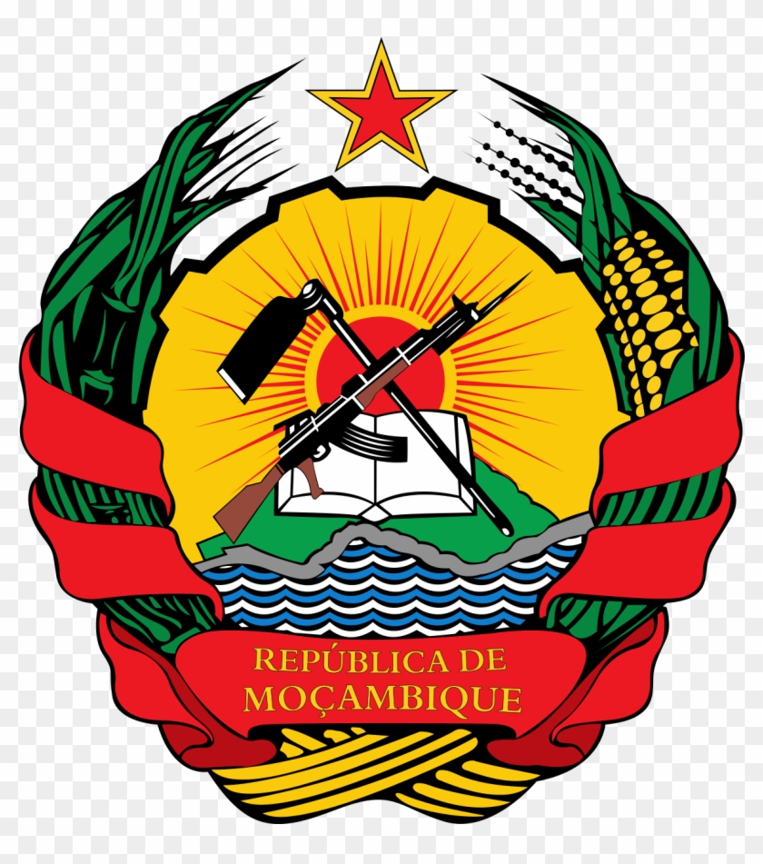 Emblem Of Mozambique Mozambique Emblem, HD Png Download 1200x1296