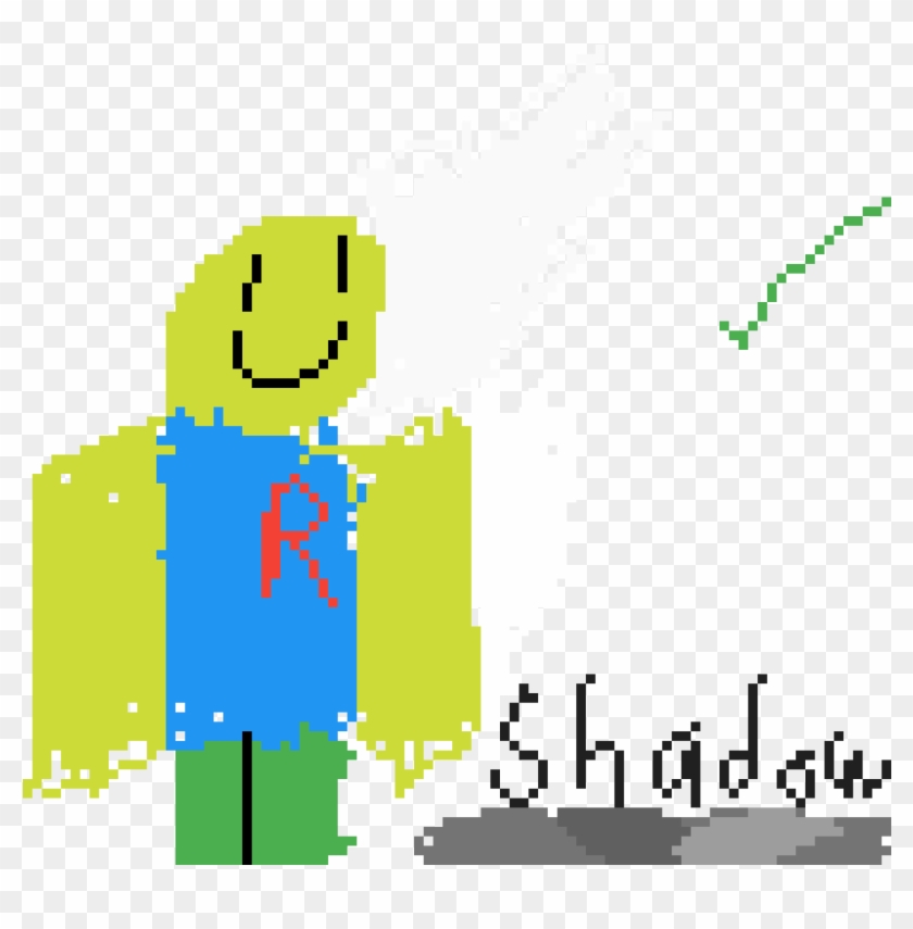 Roblox Noob With A Shadow Illustration Hd Png Download