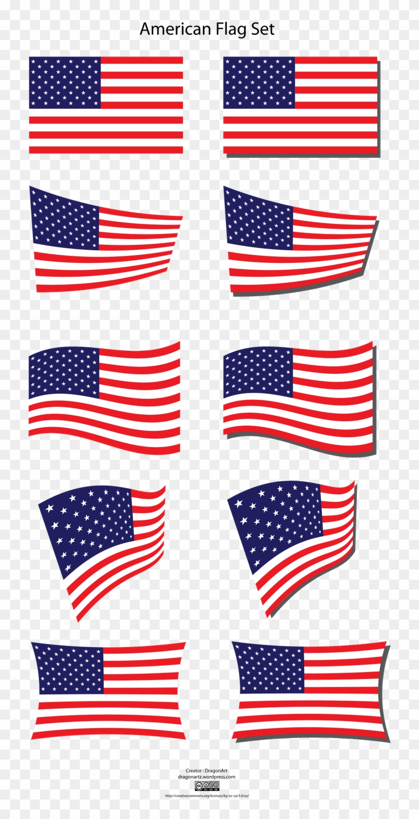 Flag Vector Art Free Vector American Flag Hd Png Download
