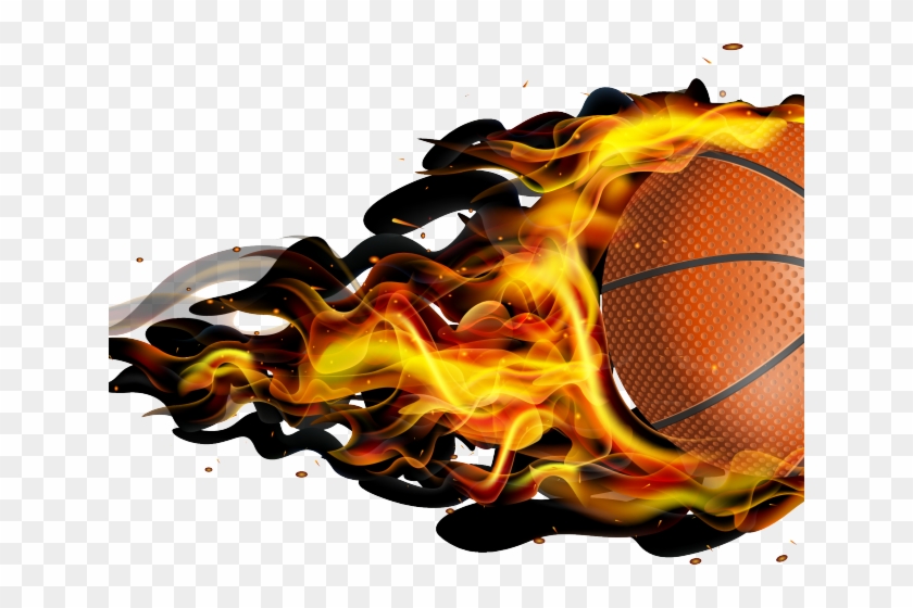 Fireball Clipart Basketball Basketball Fire Ball Logo Hd Png