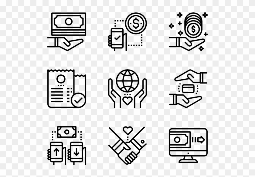 Online Money Transfer Data Visualization Icon Hd Png!    Download - 