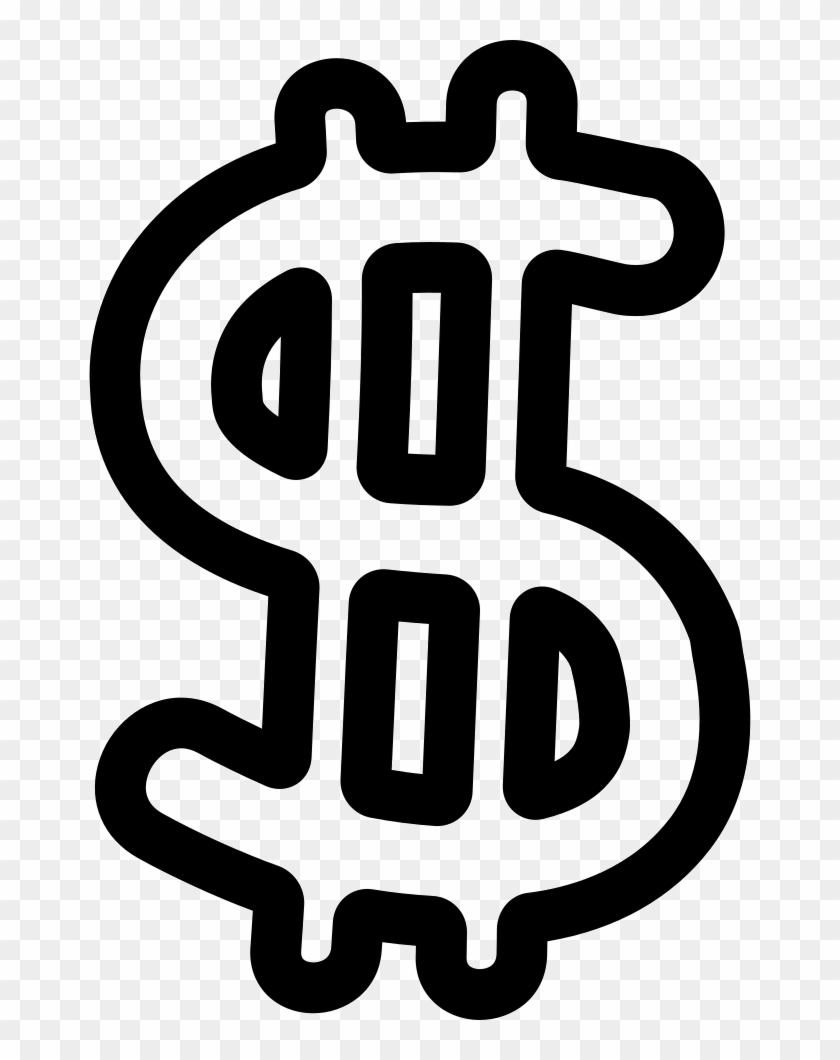 Money Symbol Hand Drawn Outline Comments Money Outline Png Transparent Png 662x980 Pngfind