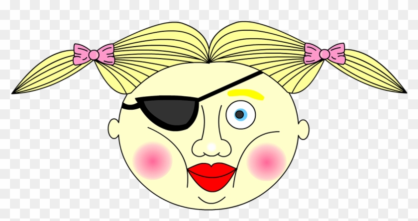Pirate, Girl, Ugly, Pigtails, Patch, Funny, Weird, - Ugly Girl Cartoon, HD  Png Download - 960x540(#164904) - PngFind