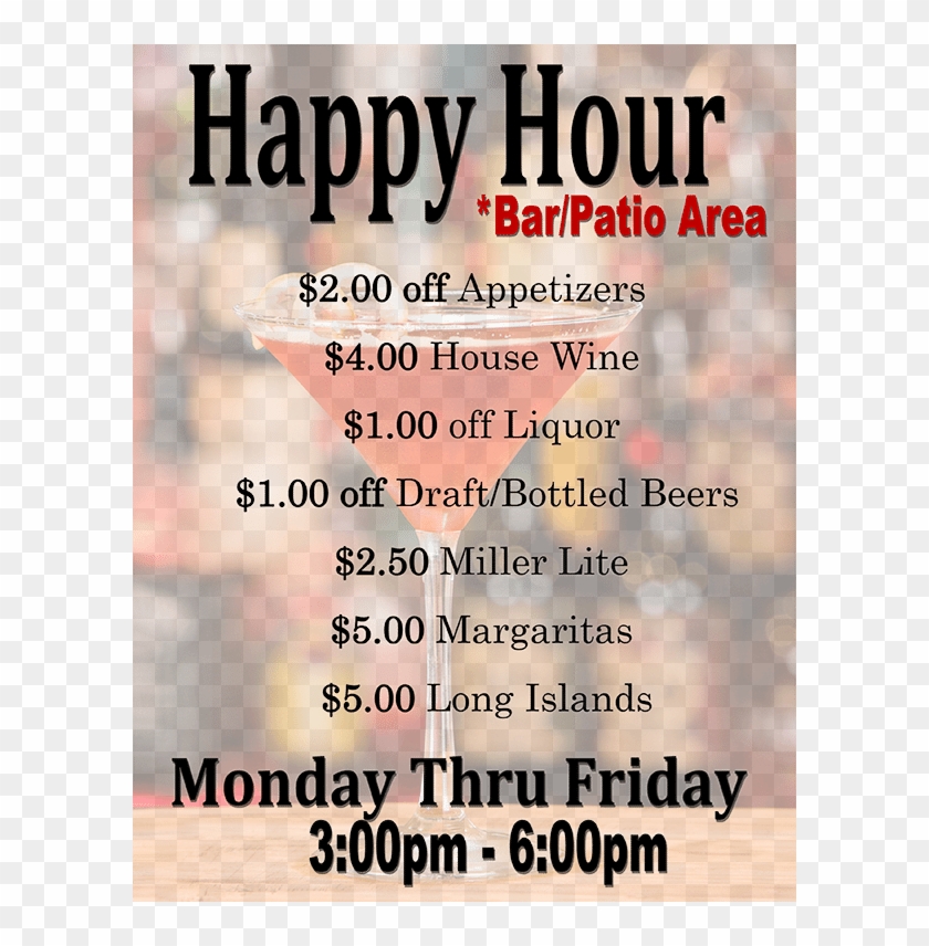Happy Hour Specials Poster, HD Png Download 600x776(1604709) PngFind
