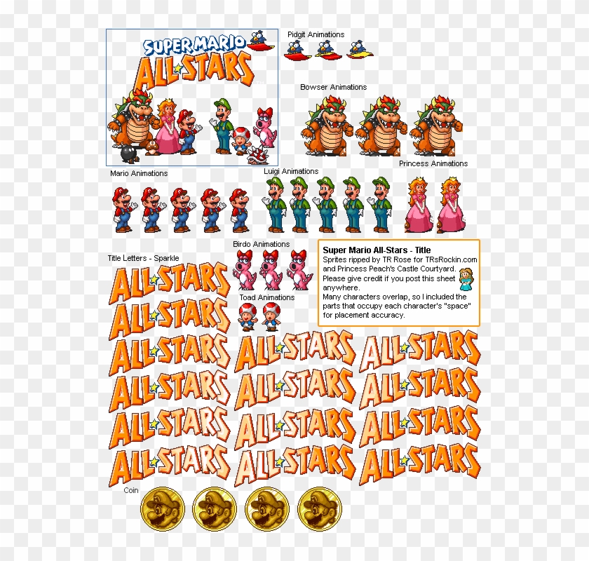 super mario all stars used
