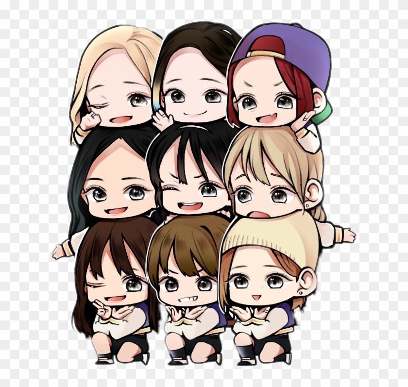 Twice Chibi Twicechibi Cute Pretty Kpop Freetoedit Hd Png Download 634x717 Pngfind