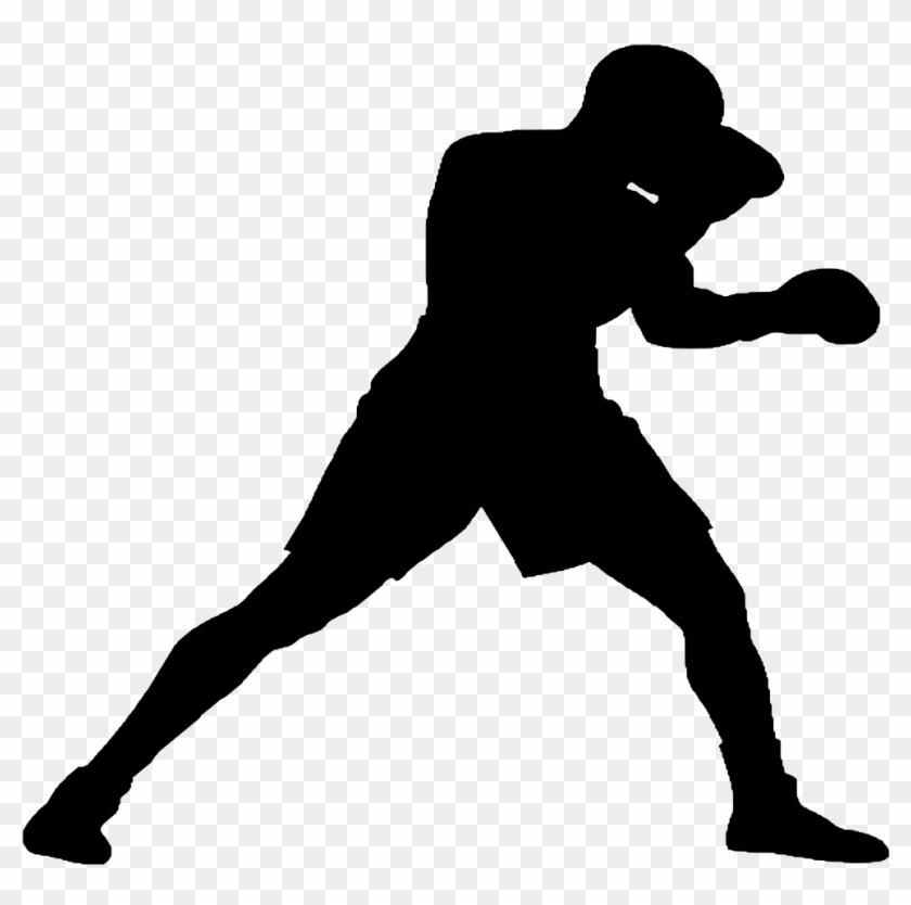 Download File Boxing Pictogram2 Svg Wikimedia Commons Boxing - Boxing Gloves Silhouette, HD Png Download ...