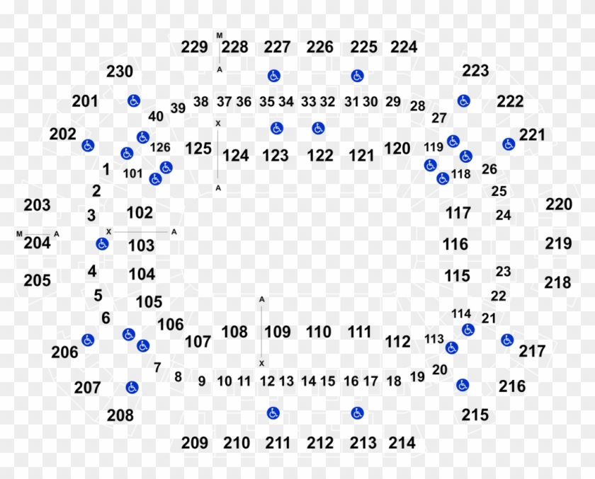 Pepsi Center Seating Chart With Seat Numbers