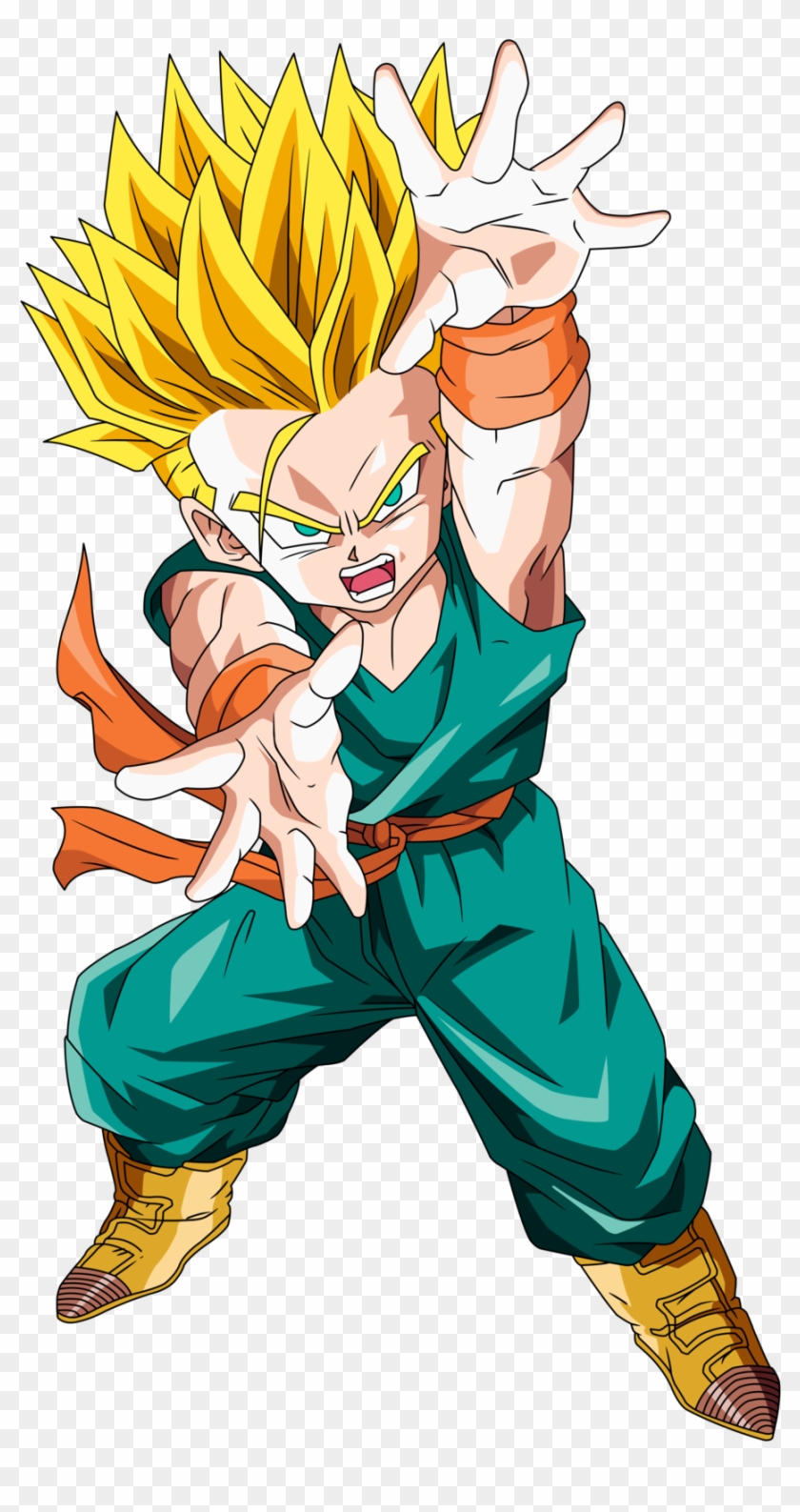 Cabba Vs Kid Trunks Kid Trunks Ssj2 Hd Png Download 900x1660