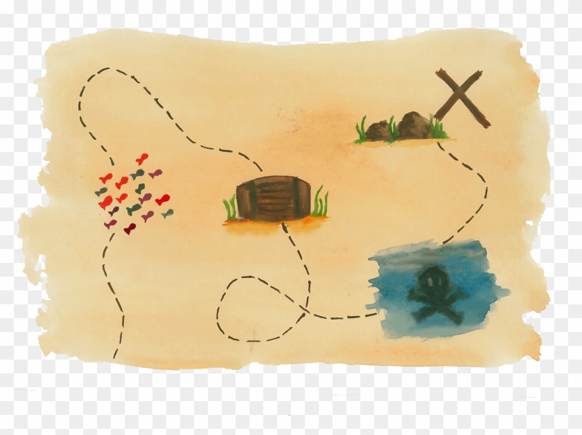 cartoon treasure map