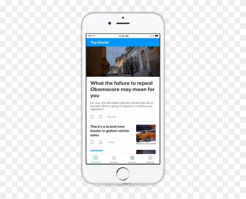 Top Stories Screen With Tab Bar Navigation Iphone Hd Png