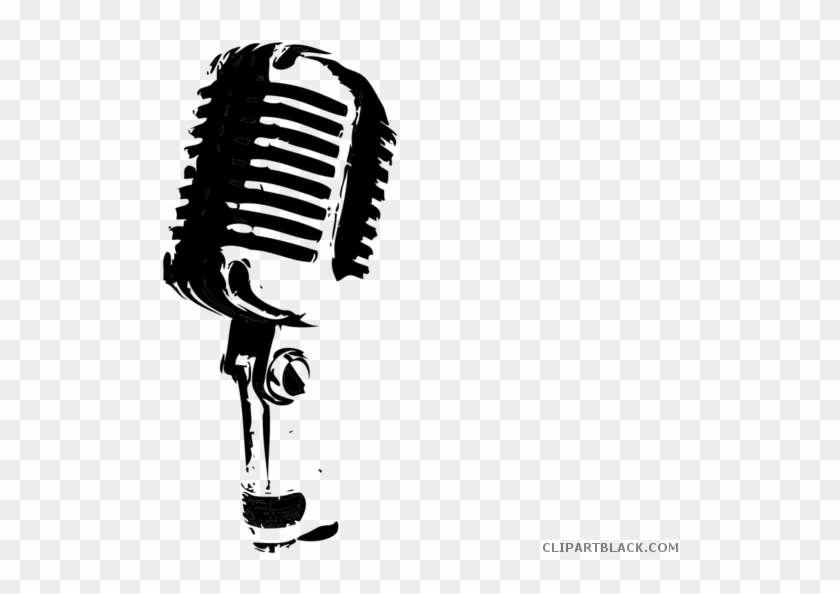 Mic Clipart Black And White Microphone Clipart