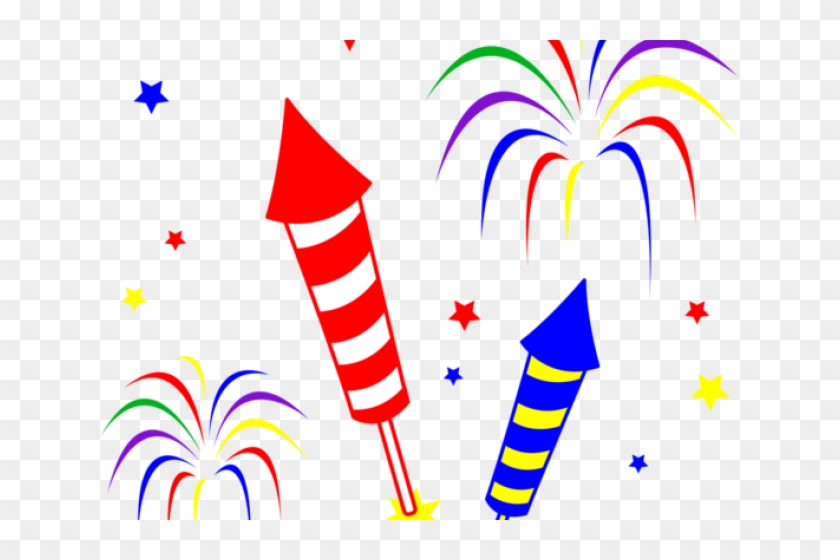 Firecrackers Cliparts - Happy New Year Fireworks Clip Art, HD Png