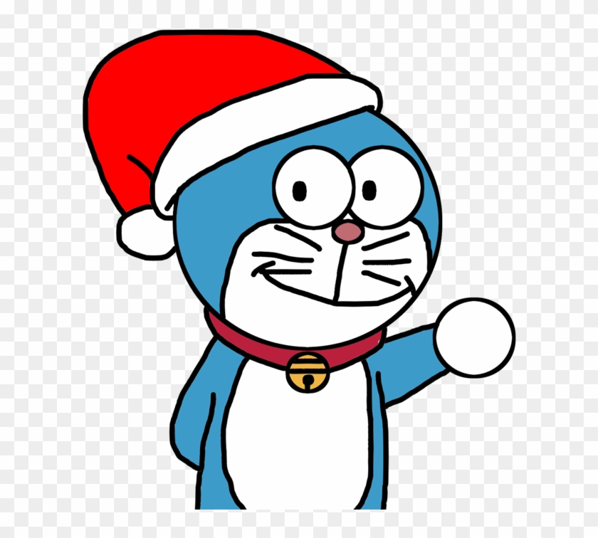Doraemon Drawing Cartoon Character Clip Art Royalty - Doraemon With Santa  Cap, HD Png Download - 1010x791(#1628984) - PngFind