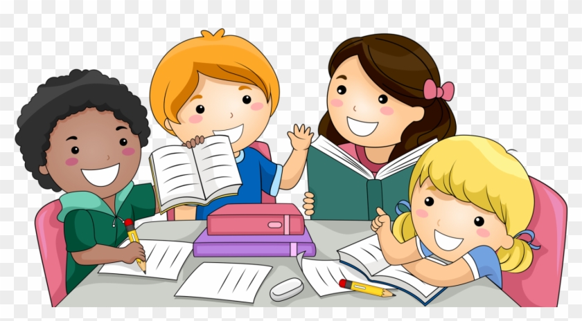 28 - Students Studying Clip Art, HD Png Download - 1280x654(#1631026