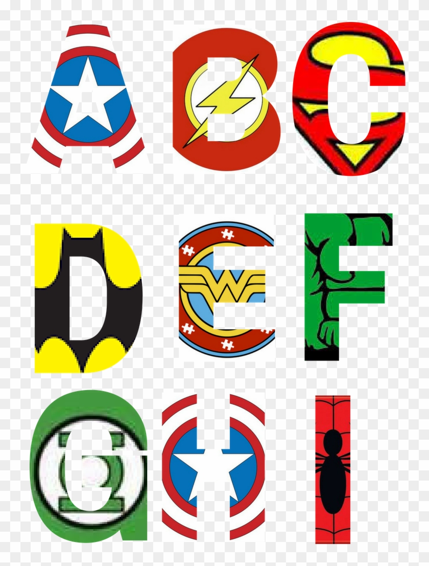 alphabets clipart superhero superhero alphabet printables free hd png download 794x1123 1632071 pngfind