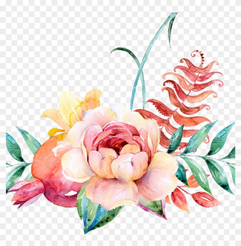 Flower Border Png Watercolour Flower Border Png Peoplepng Png Blue Watercolor Flowers Background Transparent Png 1024x1024 1632507 Pngfind