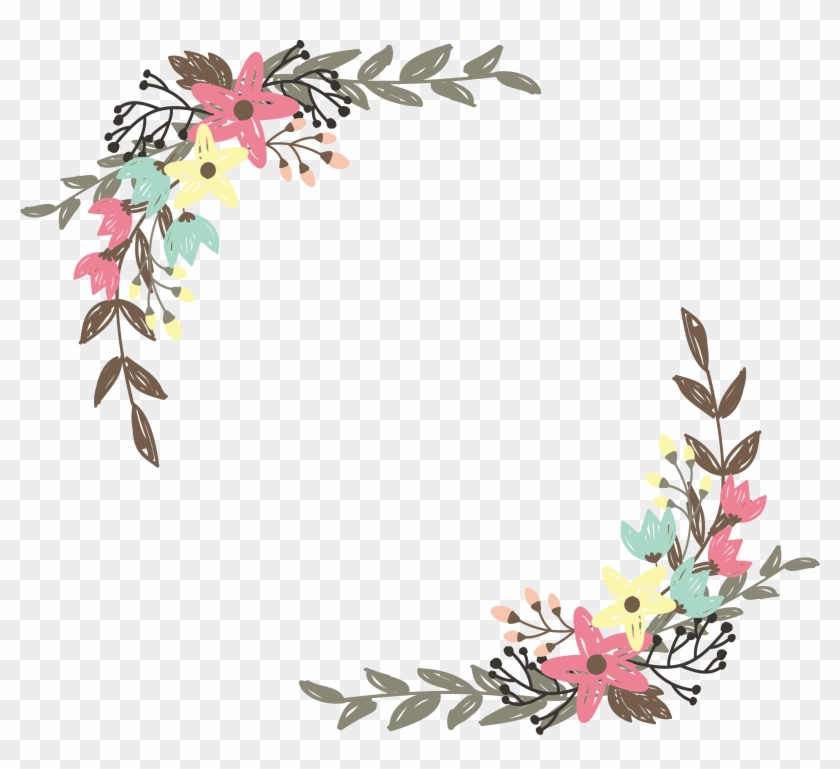 Flower Border Clipart Flower Border Vector Png Transparent Png