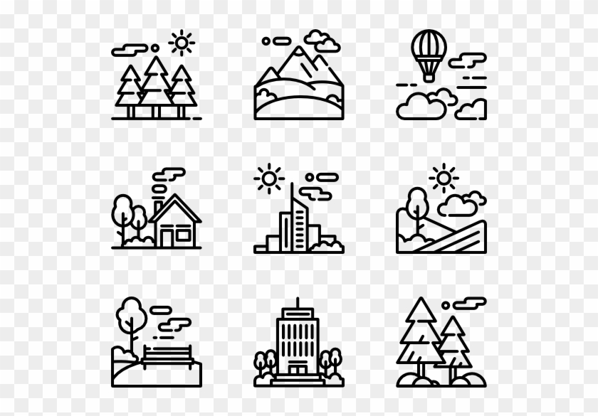 Landscape - Scenery Icon Transparent Background, HD Png Download ...