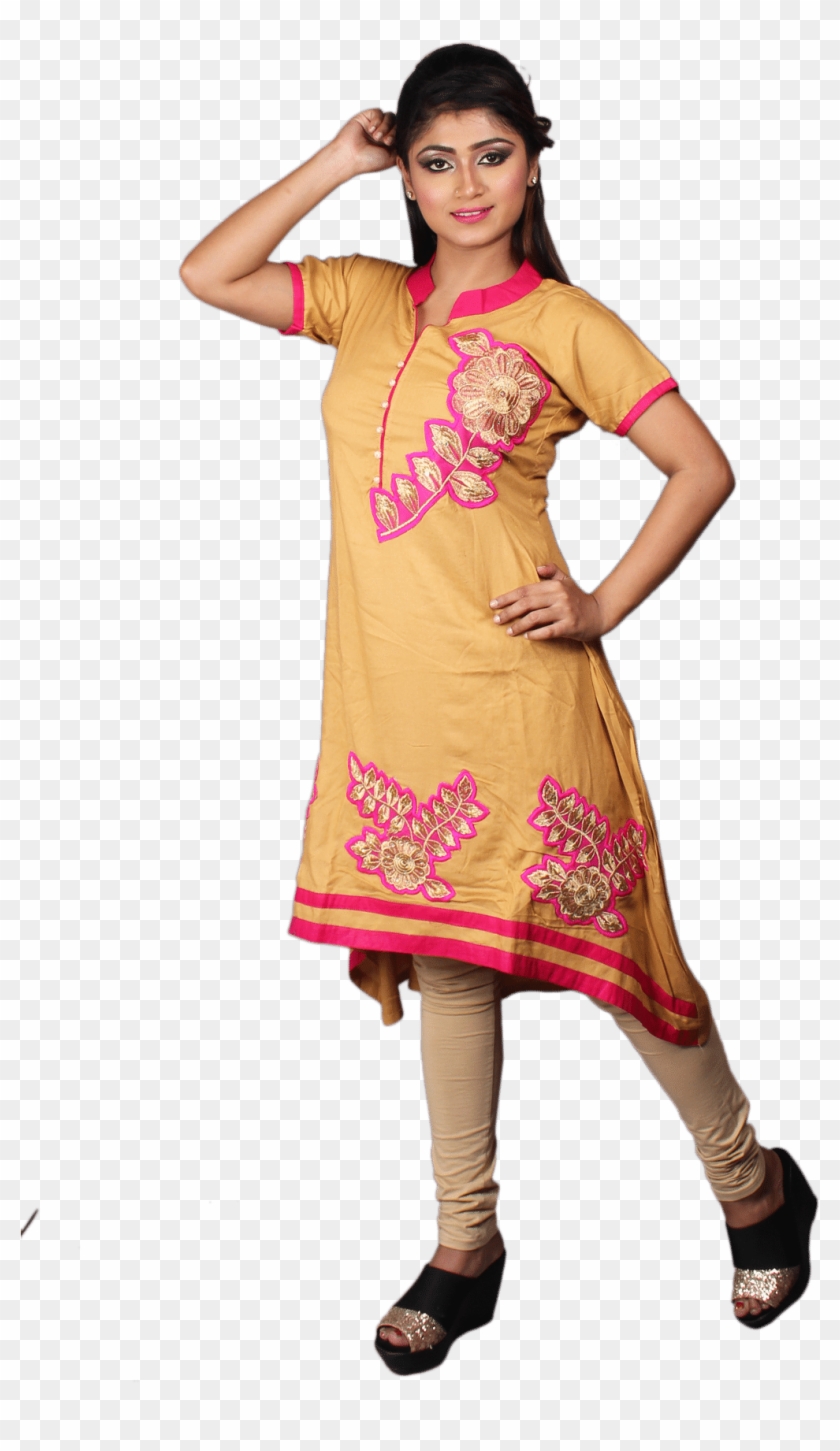 Cotton Embroidered Kurti - Photo Shoot, HD Png Download - 1200x1800 ...