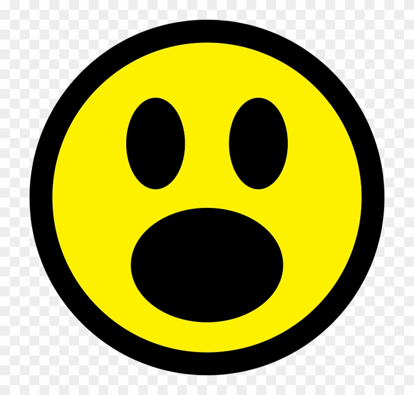 Smiley Emoticon Astonished Face Icon Good Sign - Imagen De Cara Asombrado,  Hd Png Download - 720X720(#1636062) - Pngfind