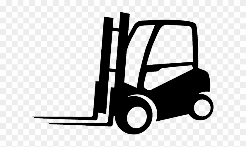Counterbalance Forklift Truck - Forklift Black And White, HD Png
