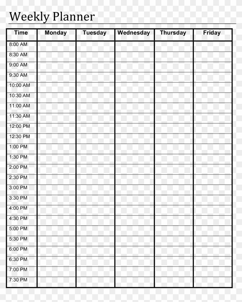 full size of blank weekly schedule printable week planner blank weekly schedules