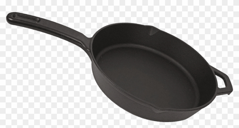 Round Cast Iron Skillet - Frying Pan, HD Png Download - 1000x1000
